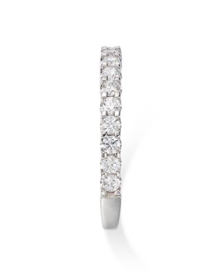 Certified Round-Cut Diamond Band in 14K White Gold, 0.50 ct.t.w.