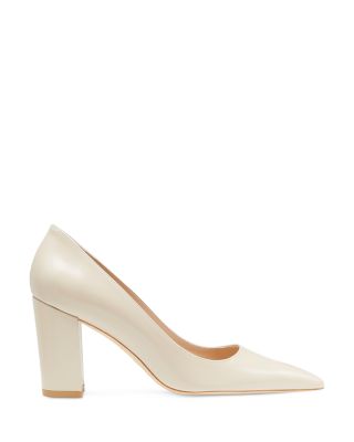 Women's Stuart 85 Pointed Toe Block Heel Pumps