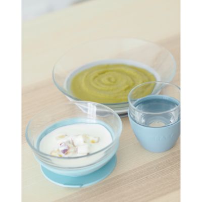 Three Piece Glass Meal Set