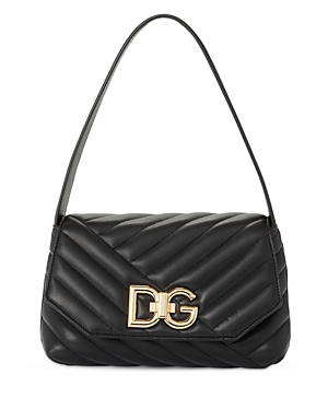 Dolce & Gabbana Quilted Lop Shoulder Bag In Black