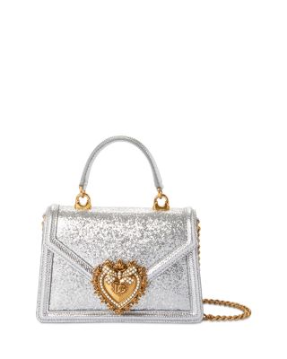 【DOLCE&GABBANA】スモール デボーション グリッター バッグ Dolce & Gabbana Small Devotion Glitter Top Handle Bag