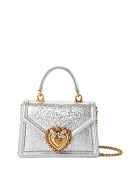 Dolce & Gabbana - Small Devotion Glitter Top Handle Bag