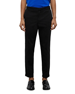 The Kooples Straight Fit Trousers In Black