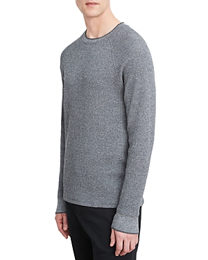 Vince Mouline Thermal Knit Pima Cotton Top In Coastal