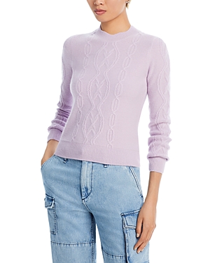 Aqua Cashmere Cable Knit Sweater - 100% Exclusive In Lavender