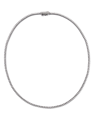 Bloomingdale's Certified Colorless Diamond Classic Tennis Necklace In 14k White Gold, 5.5 Ct. T.w. - 100% Exclusive