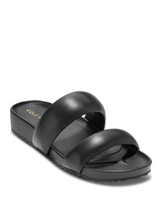 [COLE HAAN]★Mojave Double Band★SANDAL NWT Cole Haan Womens Mojave Black Leather Double Band Slide