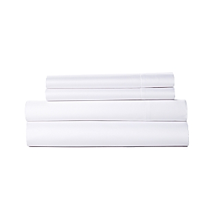 Frette Essentials Single Ajour 4 Piece Queen Sheet Set In White