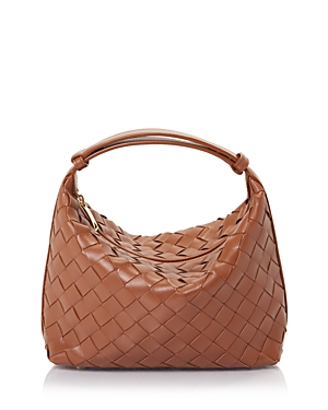 Bottega Veneta Womens Wood Cassette Leather Cross-body Bag In Wood/gold