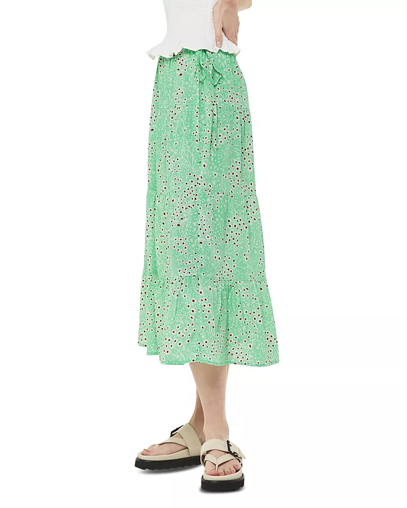 Whistles Daisy Meadow Tie Side Skirt