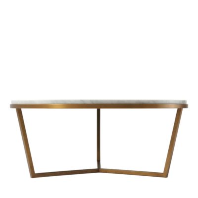 Fisher Round Marble Cocktail Table, Small