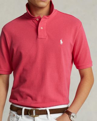 Custom Slim Fit Mesh Polo Shirt