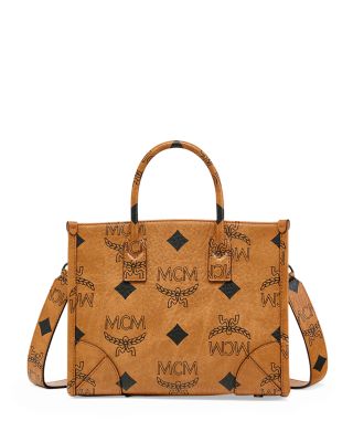 MCM small Liz monogram-pattern tote bag - Brown