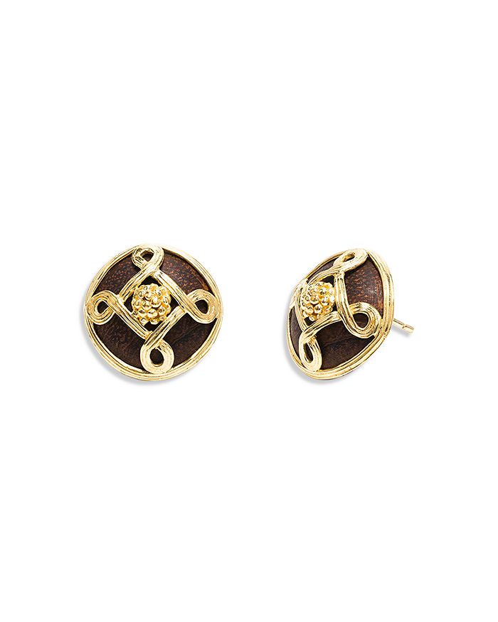 Capucine De Wulf Monique Gem Post Earrings - Blue Labradorite main image 0