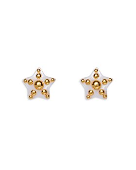Lele Sadoughi - Mother of Pearl Starfish Stud Earrings in 14K Gold Plated