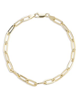 Men's 18K Gold Vermeil Paperclip Chain Bracelet