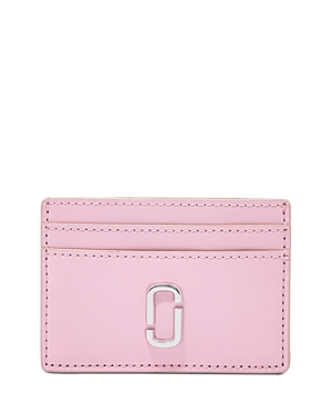 Marc Jacobs The J Marc Card Case In Bubblegum/nickel