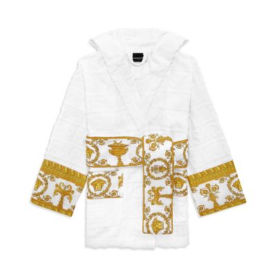 Versace - I Heart Baroque Short Hooded Bath Robe