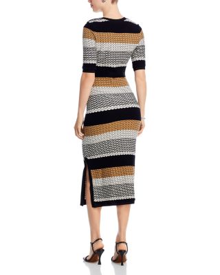 boss knitted dress BOSS by Hugo Boss Women's Satin Skirt Knitted Dress