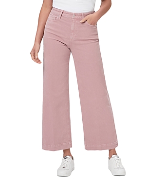 PAIGE ANESSA HIGH RISE ANKLE WIDE LEG JEANS IN VINTAGE MUTED BLUSH