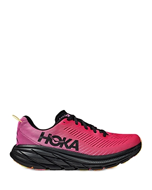 Hoka Women's Rincon 3 Low Top Sneakers In Raspberry/black