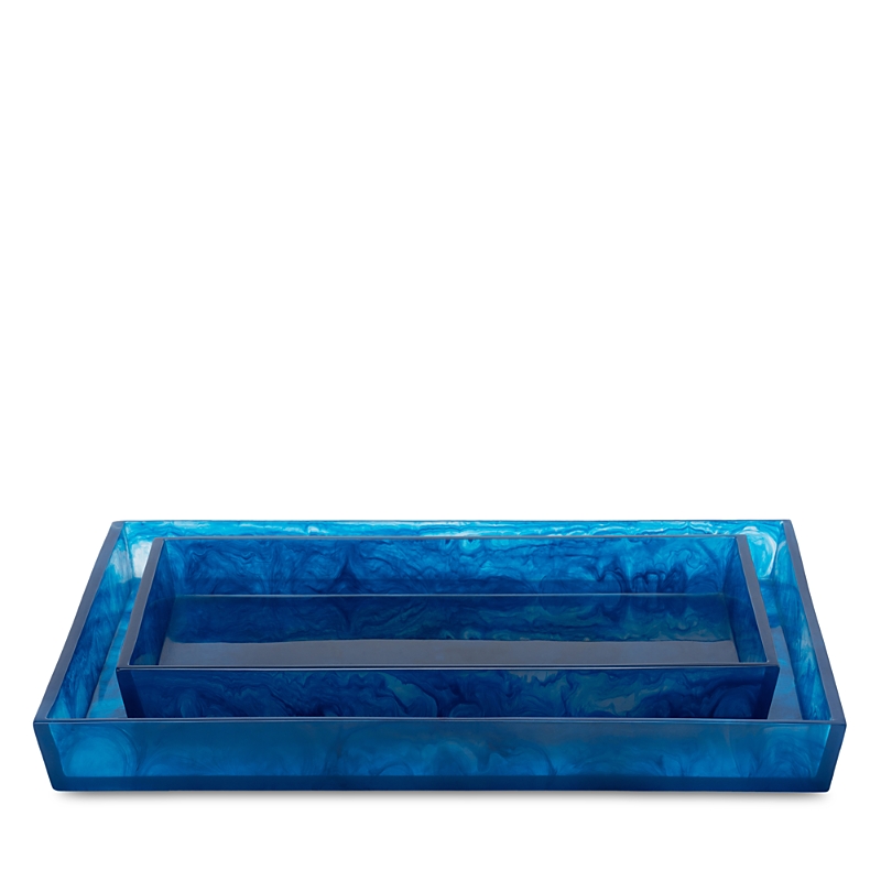 Pigeon & Poodle Abiko Nested Trays In Cobalt Blue
