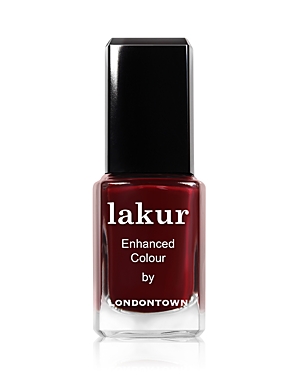 Shop Londontown Lakur Enhanced Color Nail Polish In Lady Luck (deep Maroon)