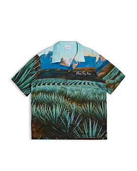 Blue Sky Inn - Agave Printed Oversized Fit Button Down Camp Shirt