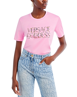 Versace Versace Goddess Studded Tee
