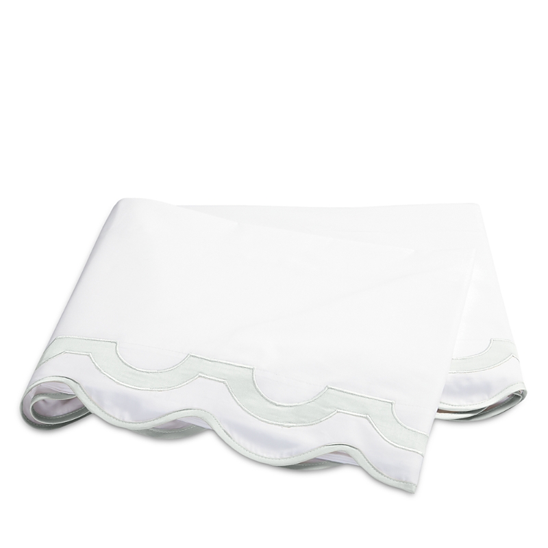 Matouk Mirasol Flat Sheet, Full/queen In Opal