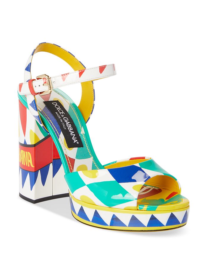 Dolce & Gabbana Women's Carretto High Heel Platform Sandals ...