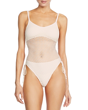 Robin Piccone Pua Mio One-piece Swimsuit In Ecru
