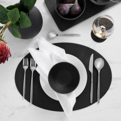 Villeroy & Boch - Manufacture Rock Oval Faux Leather Reversible Placemat, Set of 4