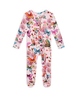 Girls Monarch Butterfly Footie