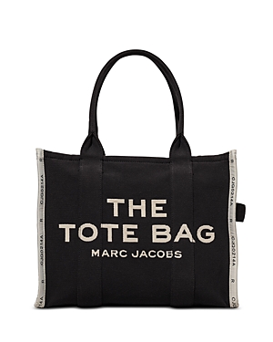 Shop Marc Jacobs The Jacquard Large Tote Bag In Black/natural