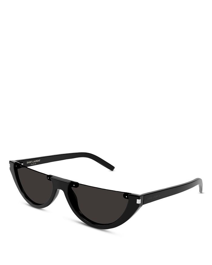 Saint laurent flat shop top sunglasses black