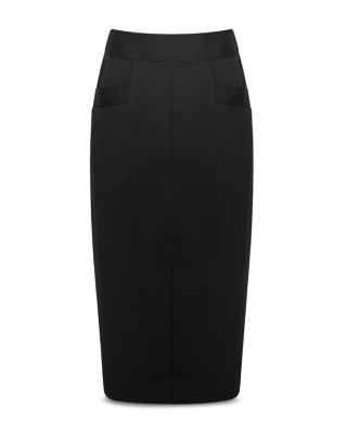Petite Haisley Pencil Skirt