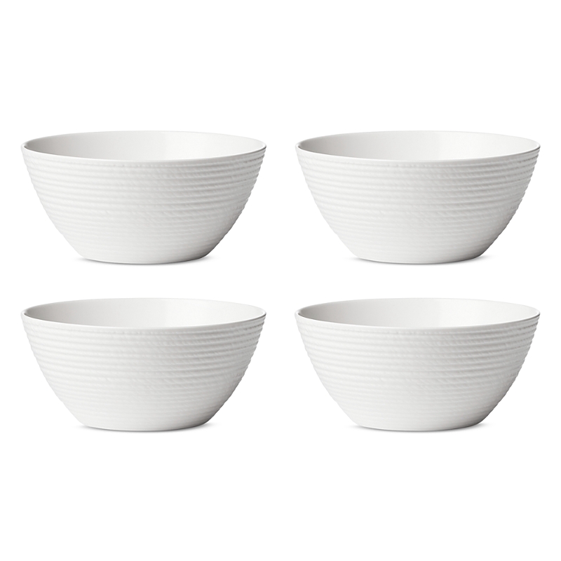 Lenox Lx Collective White Fruit Bowls, Set Of 4 In White