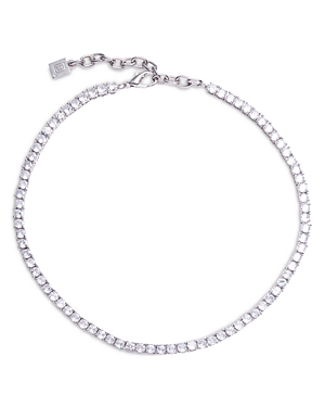 Dannijo Gemini Multicolored Rhinestone Necklace, 15-18 In Silver