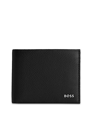 Shop Hugo Boss Highway Leather Bifold Wallet In Black