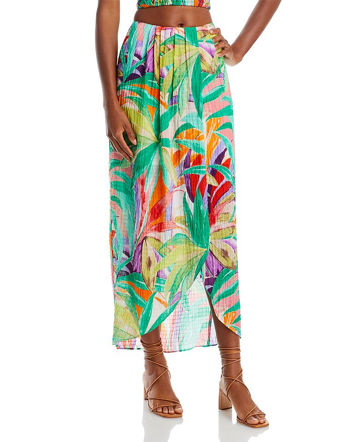 WAYF Kimmy Faux Wrap Midi Skirt | Bloomingdale's