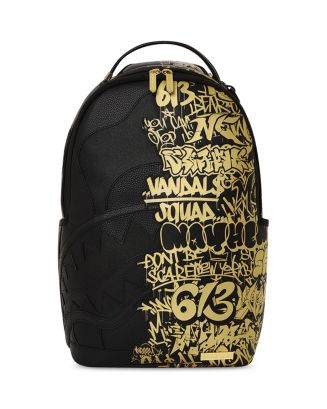 Sprayground Kids' Unisex Half Graff Gold Faux Leather