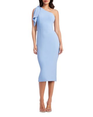 Dress the Population Tiffany One Shoulder Midi Dress | Bloomingdale's