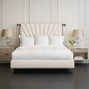 Caracole Valentina Upholstered Queen Bed In Ivory