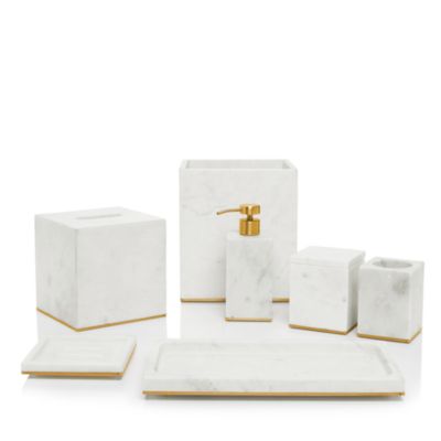 Pietra Marble Bath Accessory Collection