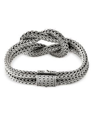 Classic Chain Love Knot Woven Link Bracelet