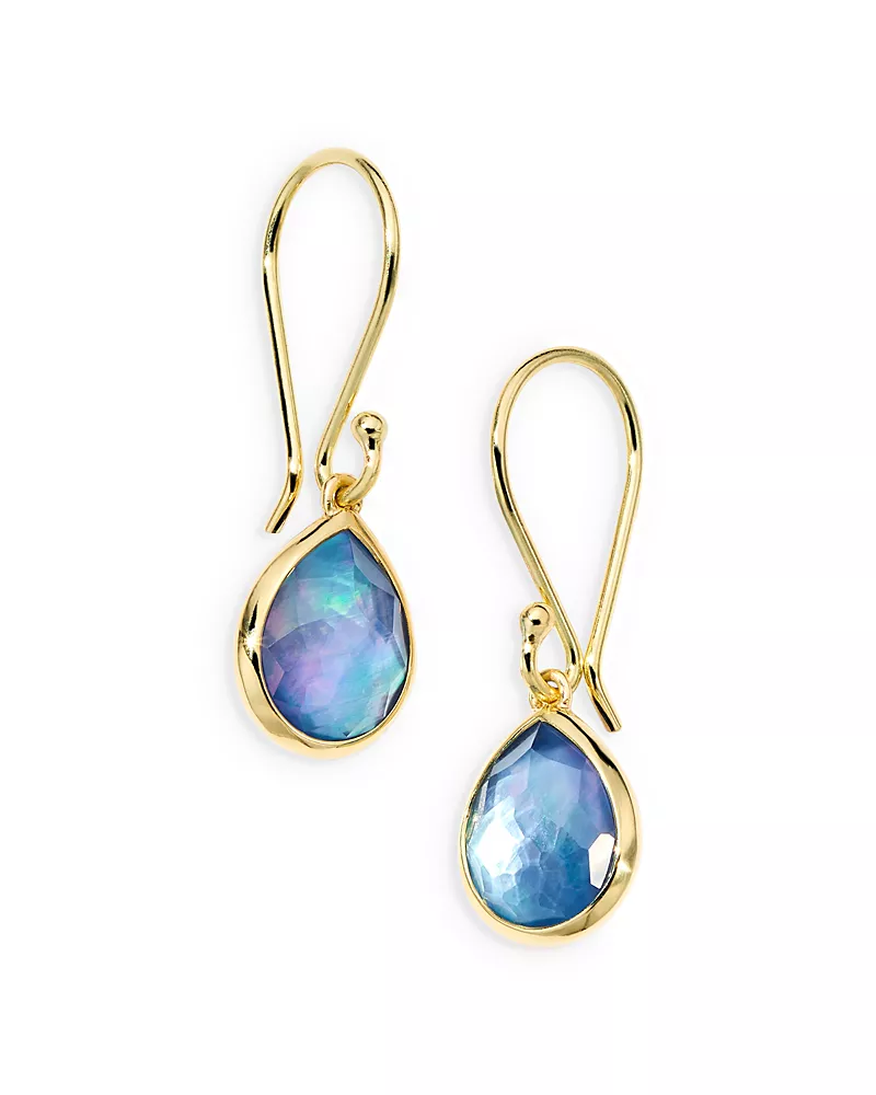 Ippolita 18K Yellow Gold Rock Candy Lapis Triplet Drop Earrings