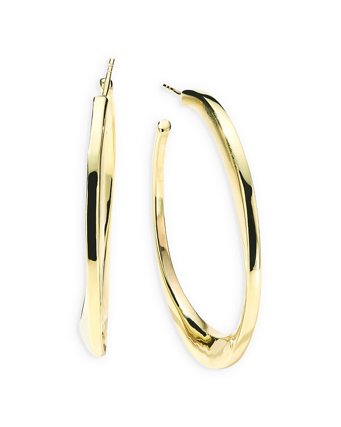 IPPOLITA 18K Yellow Gold Classico Twist Medium Hoop Earrings ...