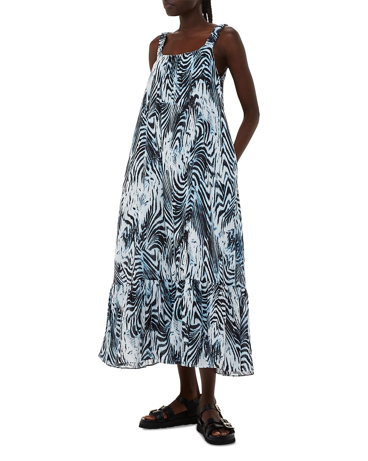 Whistles Rhea Cotton Trapeze Dress