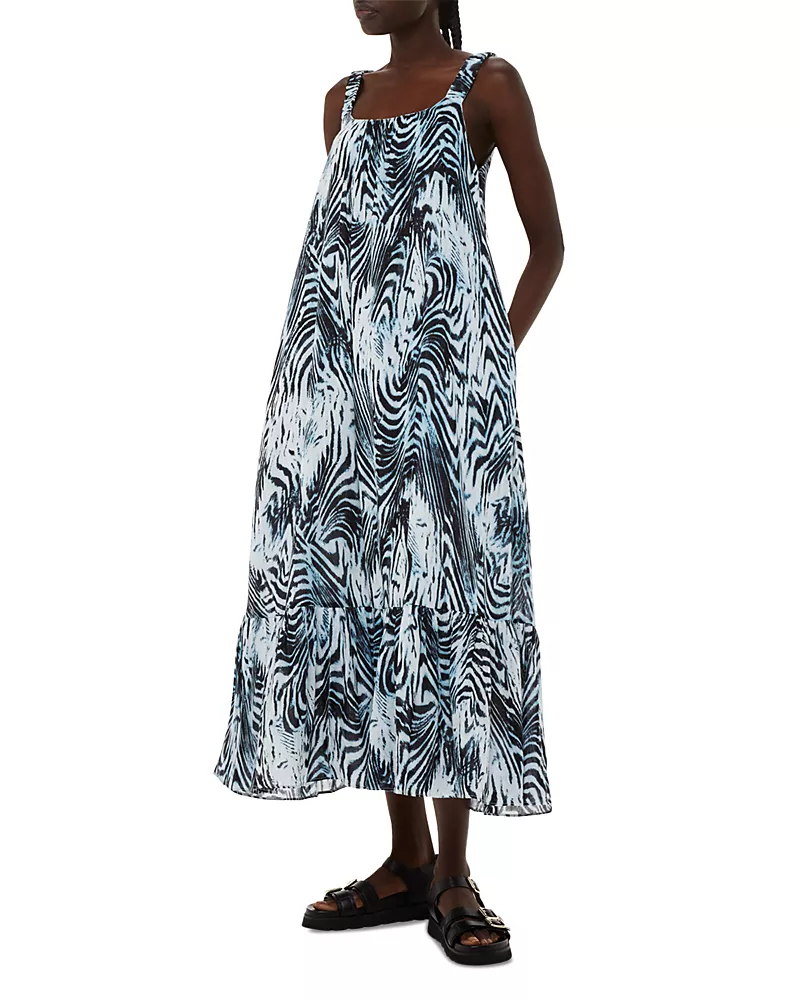 Whistles Rhea Cotton Trapeze Dress